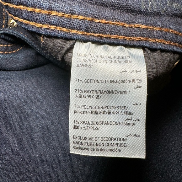 INC International Concepts Curvy Fit Skinny Leg Cropped Denim Jean Size 12 - Picture 8 of 10